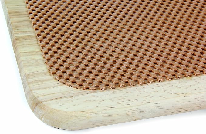 Camco - Hardwood Cutting Board and Stove Topper with Non-Skid Backing, Includes Flexible Cutting Mat (43753) | Includes flexible cutting mat to protect wood finish, will not dull knives, eliminates rattles, 17 x 19-1/2 x 3/4 in