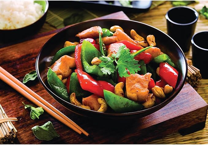 Helen's Asian Kitchen Carbon Steel Wok, 12-Inch Flat Bottom Stir Fry Pan