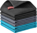 Nialnant 6 Pack Kitchen Towels, 100% Cotton, 12x12 Inches | Absorbent Quick Drying Dish Rags, Dish Cloth for Washing Dishes, Multipurpose Cleaning Rags