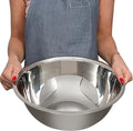 5 Quart Large Stainless Steel Mixing Bowls Set, 3-Pack, Nesting Bowls | Extra Large Commercial Grade Metal Bowls for Meal Prep, Baking, Serving, Food Storage. Rustproof & Dishwasher Safe