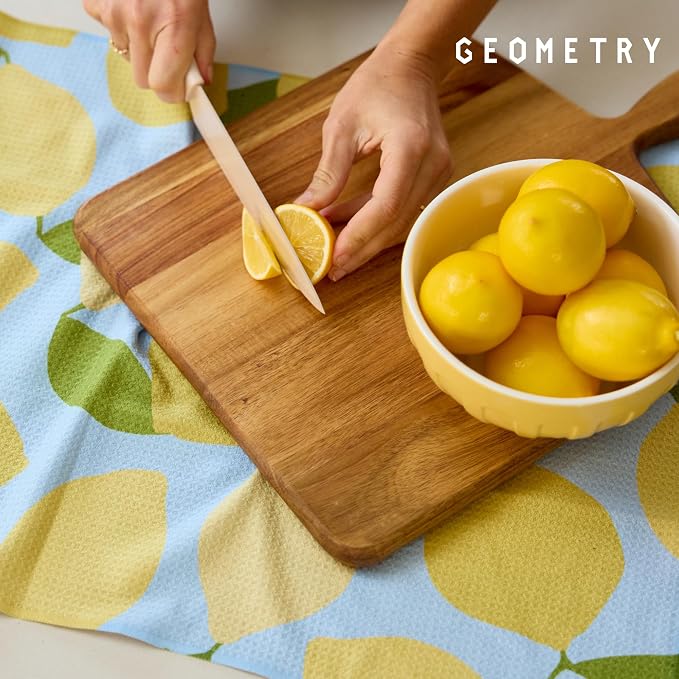 GEOMETRY Spring Kitchen Towels - Quick Dry Microfiber Cloth Spring & Summer Dish Towels for Kitchen Drying - Premium Quick Dry Towel - Paradise Play, 18" x 30" - 2-Pack