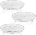8 inch Air Fryer Racks, Air Fryer Universal Accessories, Baking Rack,Round Stackable Grill, Food-Grade Stainless Steel Kitchen Household, Fit all 4.2QT - 5.8QT air fryer,Oven - 3 Pack