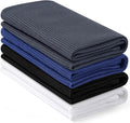 Homaxy 100% Cotton Waffle Weave Kitchen Towels, 4 Pack, Multiple Colour | Soft and Absorbent Dish Towels, 16 x 26 Inches Quick Dry Hand Towels