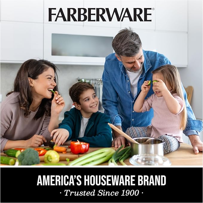 Farberware Build-A-Board Acacia Cutting Board with Compartments and Clear Locking Lid, White Handles, 11x14 Inches - Charcuterie Board, Snack Tray, Food Prep and Portable Entertaining Platter