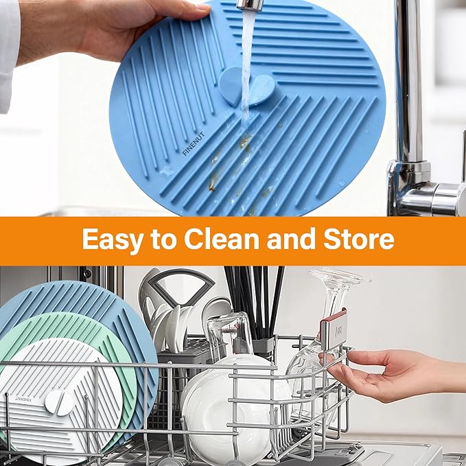 Silicone Lids for Bowls,Pot Holders - 9-Pack Kitchen hot Pads & Microwave Splatter Cover Food Storage Universal Multi-Use Lid & Trivet Mats for Pans,Plates,Cups Heat Resistant Dishwasher Safe