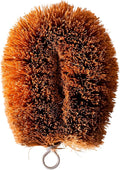 Tawashi Vegetable Brush Set, 100% Natural Coconut Coir Scrub Brushes for Fruits & Vegetables Pack of 2, Japanese Kamenoko Design, Eco-Friendly Kitchen Cleaning Brushes with Hanging Loop