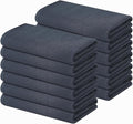 Homaxy 100% Cotton Waffle Weave Kitchen Towels, 12 Pack, Dark Grey | Soft and Absorbent Dish Towels, 16 x 26 Inches Quick Dry Hand Towels