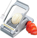 Sopito Stainless Steel Wire Egg Slicer for Hard Boiled Eggs & All Soft Food | Easy & Uniform Slices, Heavy Duty, Not Bend & Rust, Easy to Clean, Multipurpose Egg Cutter for Egg Salads, Sandwiches
