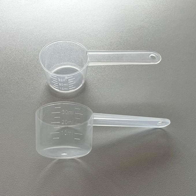 20g/40ml Measuring-Spoons Scoop for Creatine,Powders,Cooking,Recipes,Lab,Food Grade PP Material,BPA-free,Meets FDA Standards,2-Packs(With milliliter scale marking) Transparent