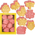Insect Cookie Cutters Set, 8 Pcs Cookie Cutter with Plunger Stamps | Cute Cookie Cutters for DIY Biscuit Snacks Cheese Baking, Different Shapes, Rich Details and Textures