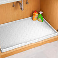 Jin&Bao Under Sink Mat 40" x 22" Waterproof Silicone Cabinet Kitchen Liner | Silicone under kitchen sink mat,cabinet protector,bathroom shelf liner,raised edge,anti-slip,easy to clean & dishwasher safe