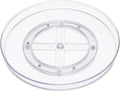 Amazon Basics Clear Lazy Susan Turntable Organizer for Organization, 12-Inch, 2-Pack