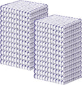 Kitinjoy Cotton 24 Pack Terry Kitchen Dish Cloths, Blue | 12 x 12 Inches Super Soft and Absorbent Dish Rags, Quick Drying Dish towels for Washing Dishes
