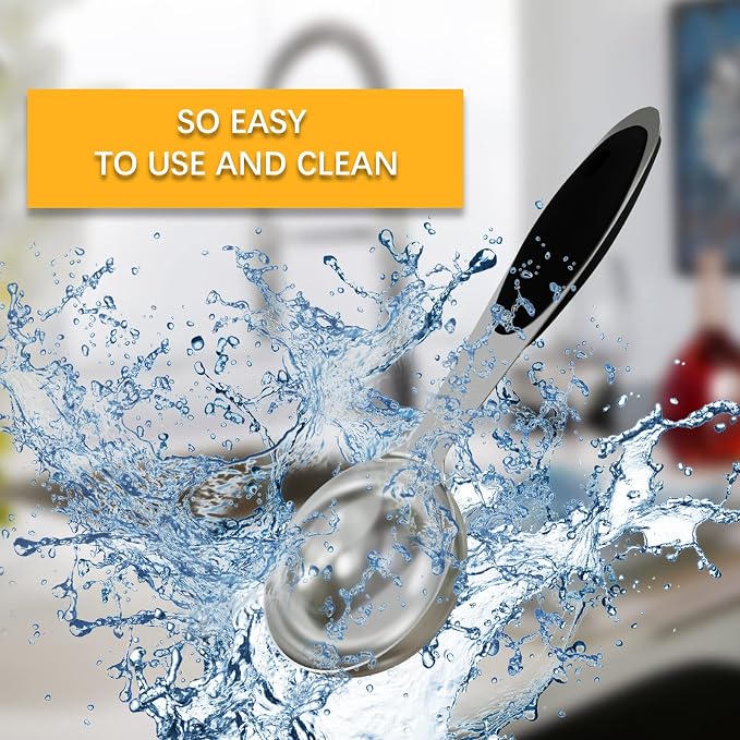 1PCS 1Tbsp(15ml, 1/2oz) Measuring Spoon, Stainless Steel Measure Scoop | Accurate, BPA-Free, Dishwasher Safe, Silicone Grip, Engraved Marking, Kitchen Essential