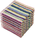 Kitchen Dishcloths for Washing Dishes, Ultra Absorbent Dish Rags, Cotton Cleaning Cloths Pack of 8, 12x12 Inches (multi-1, 12x12 inch) | High Absorbent, for Cleaning Drying Wiping, Quick Dry, 100% cotton Dishcloths, Kitchen Washcloths 12x12 Inches