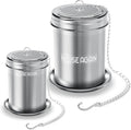 HOUSE AGAIN Tea Infuser (2 Pack, Large + Small), Extra Fine Mesh Tea Strainers for Loose Tea, 18/8 Stainless Steel Tea Strainer with Extended Chain Hook, Tea Steeper