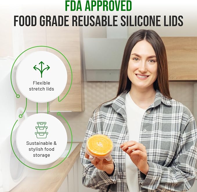 Reusable Silicone Can Lids – 2.6 Inch Can Covers for Dog & Cat Food – Universal Fit - Airtight Stretch Lids for Pet Food Cans, BPA-Free, Dishwasher Safe – 10 Pack