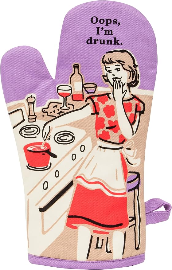 Blue Q Oven Mitts - Cute Kitchen Accessories & Kitchen Gifts - I'm Drunk | Cute Oven Mitts with unique artwork, Super-Insulatted Quilting, Easy care maintenance, Kitchen gifts for women and home cooks