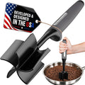 Zulay Kitchen Ground Beef Chopper Tool – 5-Blade Nylon Meat Chopper for Ground Beef, Non-Toxic Food Safe Meat Masher & Breaker, Heat Resistant to 180°C, Dishwasher Safe – Gray