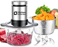 Kitchen in the box 8 Cups Food Processors Small Food Chopper,2 Blades&Bowls