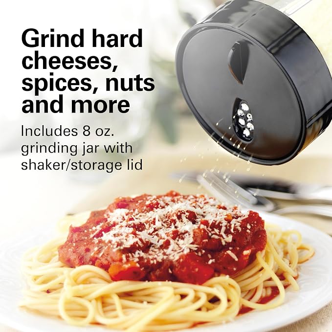 Hamilton Beach MultiBlend Blender for Smoothies with BPA Free 32 oz. Jar | 8oz Grinder for Nuts & Spices | 2 Portable Personal Blender Travel Cups | 650 Watts | Black and Stainless | 52400