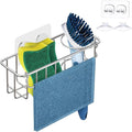 KESOL Rustproof Sponge Holder for Kitchen Sink, Suction Cups + Adhesive | In sink sponge holder stainless steel sponge holder, dish sponge holder, sink caddy brush holder 304 kitchen sink accessories