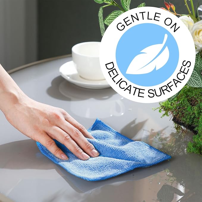 30 Pcs Dry Erase Cloth,6 X 6 Inch,Gray/Green/Blue | Cleaning Rags Reasonable Whiteboard Cloth Kitchen Towels Microfiber Towels Cars Wash