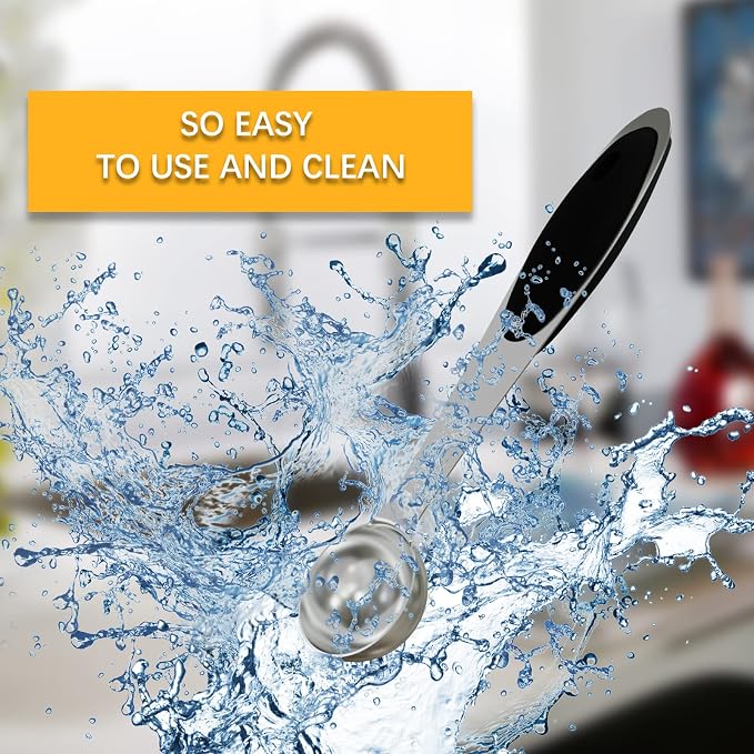 1PCS 1/2Tsp(2.5ml) Measuring Spoon, Stainless Steel Measure Scoop | Accurate, BPA-Free, Dishwasher Safe, Silicone Grip, Engraved Marking, Kitchen Essential