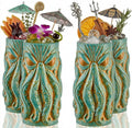 Kraken Ceramic Tiki Mug, 18 oz Hi Ball 4 pc Set