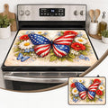 Patriotic Electric Stove Top Cover | Heat Resistant Glass Cooktop Protector for Kitchen Ceramic Countertops, Multiuse Stove Cover and Dish Drying Mat
