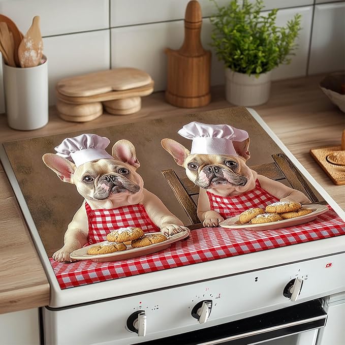 HOMETITUTE Chef Dog Stove Top Cover 28x20 Diatomite Heat Resistant Mat