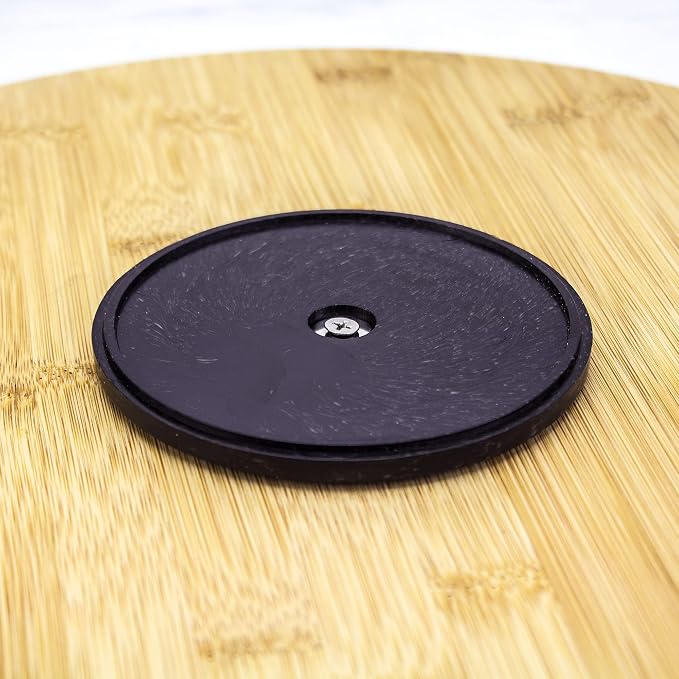 TB Home 14 Inch Bamboo Lazy Susan Turntable for Kitchen & Table Top | Keep spices, sauces, condiments, and seasonings within reach. Sized for kitchen cabinets, pantries, counters, and table tops.