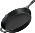 Utopia Kitchen Cast Iron Skillet 12 Inch Pre-Seasoned PFAS-Free Black | Chef Pan, Even Heat Distribution, Stovetop, Oven, Campfire and Grill Safe, Large Skillet, Indoor Outdoor Use