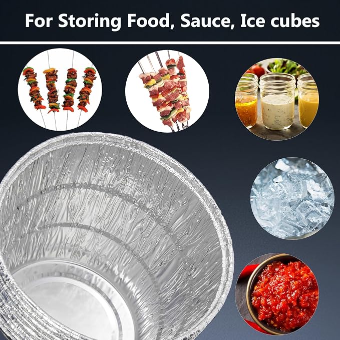 30 Pack BAC407 Grease Bucket Liner for Traeger HDW152 - Bucket Drip Foil Liner Tray Compatible with Traeger Pro Series 575/780, 22/34 Series, Ironwood 650/885 Grills, Pit boss ect.