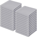 Homaxy 100% Cotton Waffle Weave Kitchen Dish Cloths 24-Pack, Light Gray | 12 x 12 Inches, Ultra Soft Absorbent Dish Towels, Quick Drying Dish Rags with Hanging Loop