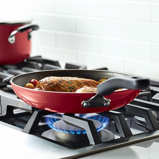 Farberware Cookstart Aluminum Nonstick Cookware Set, 15-Piece
