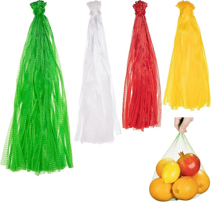 Shappy Reusable Mesh Netting, Onion Reusable Mesh Net Produce Grocery Toys Fruits Vegetables Storage Bags, Seafood Bag