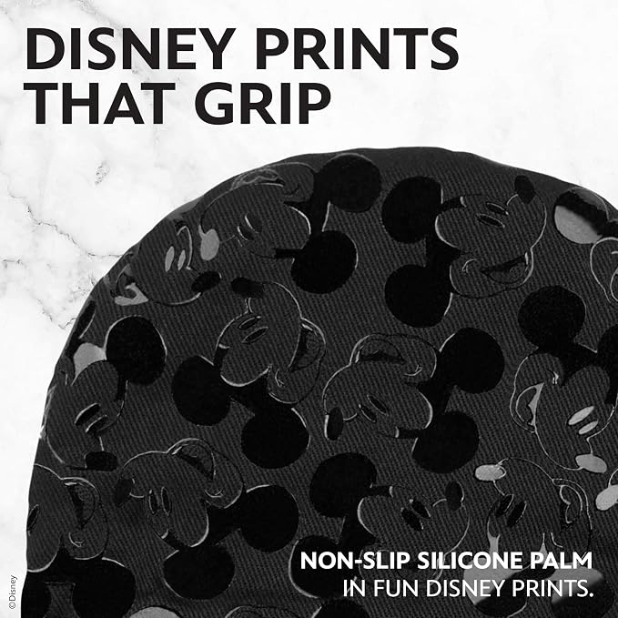 Disney Mickey & Friends Mini Oven Mitts, 2-Pack, Heat Resistant 450F | Compact 5.5"x7.5" pot holders for kitchen, printed silicone offers non-slip grip, ambidextrous, hand wash or spot clean