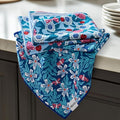 RECYCO Waffle Kitchen Towel Set of 2 - Quick Dry Microfiber Sustainable Dish Towels - Absorbent Reusable Cleaning Tea Towels - Lightweight Hand Towels,16”x 28”, Cloud Blue