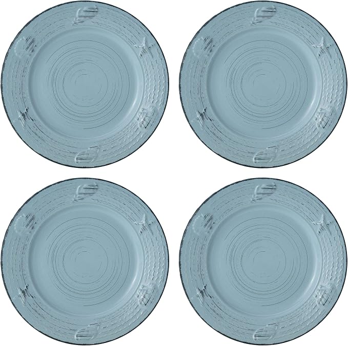 Pfaltzgraff Trellis Coastal 16-Piece Dinnerware Set, teal