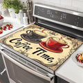HOMETITUTE Dual Cup Stove Top Cover 28x20 Vintage Coffee Diatomite Mat
