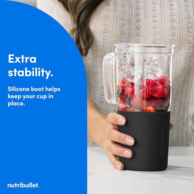 nutribullet Turbo Tumbler Edition, Personal Blender For Smoothies & Frozen Drinks, 24 Ounce Tumbler with boot, 32 Ounce Cup, Travel & To-Go Lids, 1000 Watt, Matte Black, NB30400AK