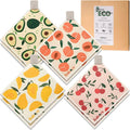 Eulnars Swedish Dishcloths for Kitchen, 8 Pack Reusable Paper Towels with Clips, Non-Scratch Swedish Kitchen Towels, Super Absorbent Cellulose Sponge Cloths, Dishwasher Safe, No Odor