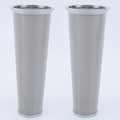 Fermus Set of 2 Cold Brew Coffee Filter for 64oz / 2Quart Wide Mouth Mason Jar Infuser 304 Stainless Steel Strainer with Seal Ring Design for Grounds Tea Fruit Coffee Filter