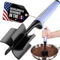Zulay Kitchen Ground Beef Chopper Tool – 5-Blade Nylon Meat Chopper for Ground Beef, Non-Toxic Food Safe Meat Masher & Breaker, Heat Resistant to 180°C, Dishwasher Safe – Periwinkle
