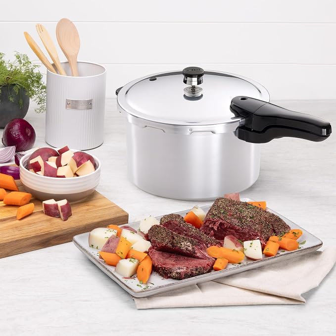 Presto 01282 8-Quart Aluminum Pressure Cooker