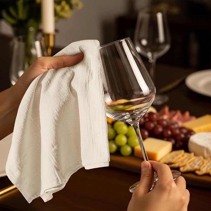 Utopia Kitchen Natural Flour Sack Towels [12 Pack - 28 x 28 in] 100% Cotton | Tea Towels for Cleaning & Drying - Highly Absorbent Kitchen Dish Cloth