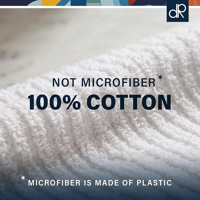 10 Pack 100% Cotton Bar Mops, 16 x 19 in, Ultra Absorbent