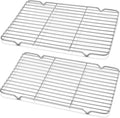 Decymis Cooling Rack and Baking Rack, Stainless Steel, 2PCS, 10" x 15" | Heavy Duty Cooling Racks for Cooking and Baking, Sturdy Wire Rack for Baking & Grilling, Easy to Clean Oven & Dishwasher Safe