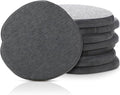 Diatomaceous Earth Coasters Set of 8，Cool Absorbent Quick-Dry Drink Coasters for Desks, Cute Modern Stone Design with Stylish Grey Aesthetic (8, Grey)